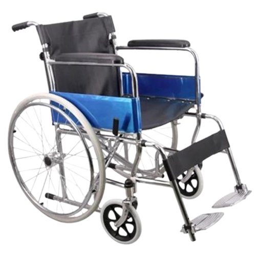 Wheelchair Manual Foldable Chrome Plated